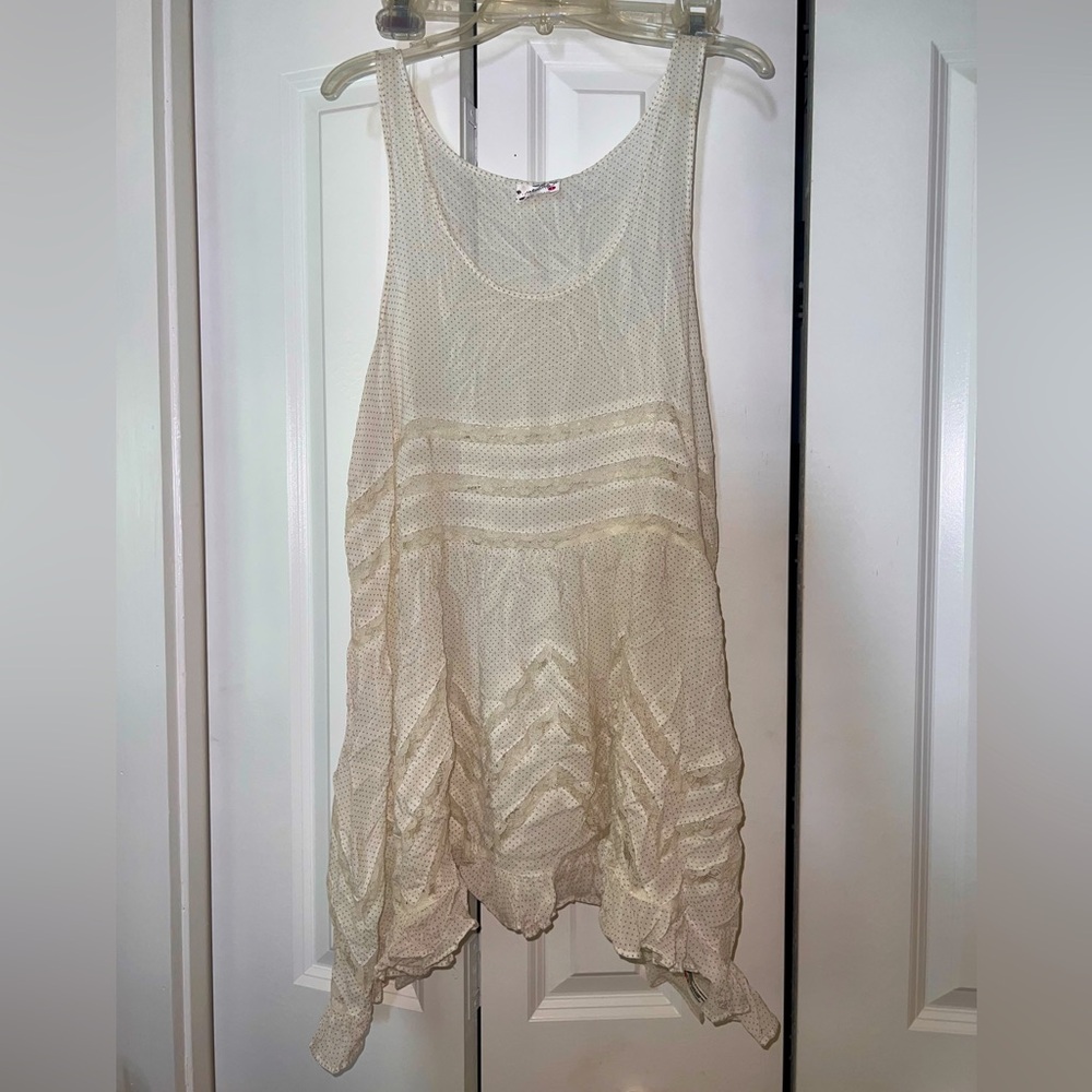Voile and Lace Trapeze slip